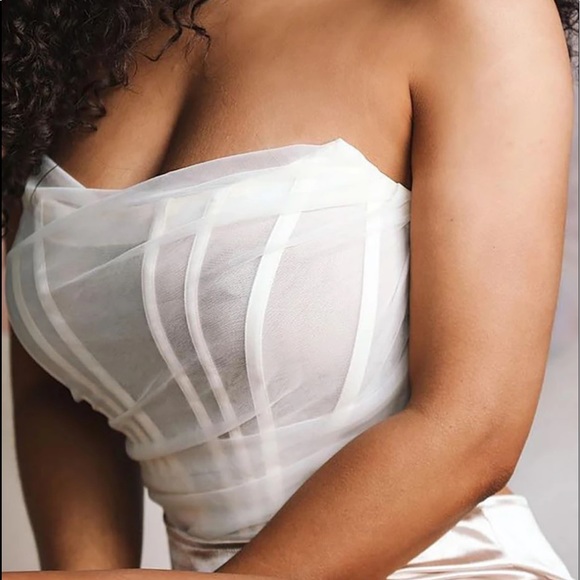 Mesh Corset Top Sz Medium - Picture 5 of 6